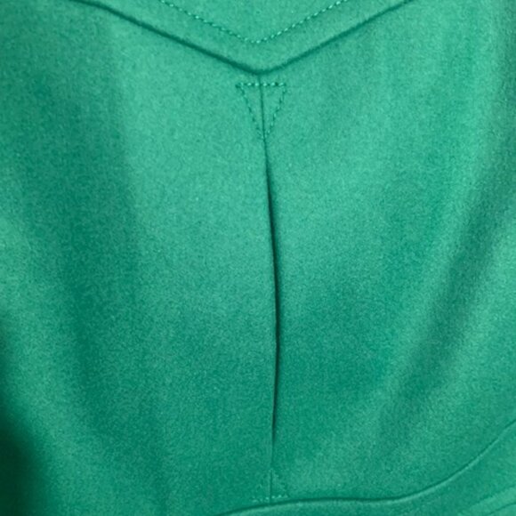 French Connection Women's Wool Blend Green Mid Length Stylish Peacoat - Size 10 - Picture 12 of 12